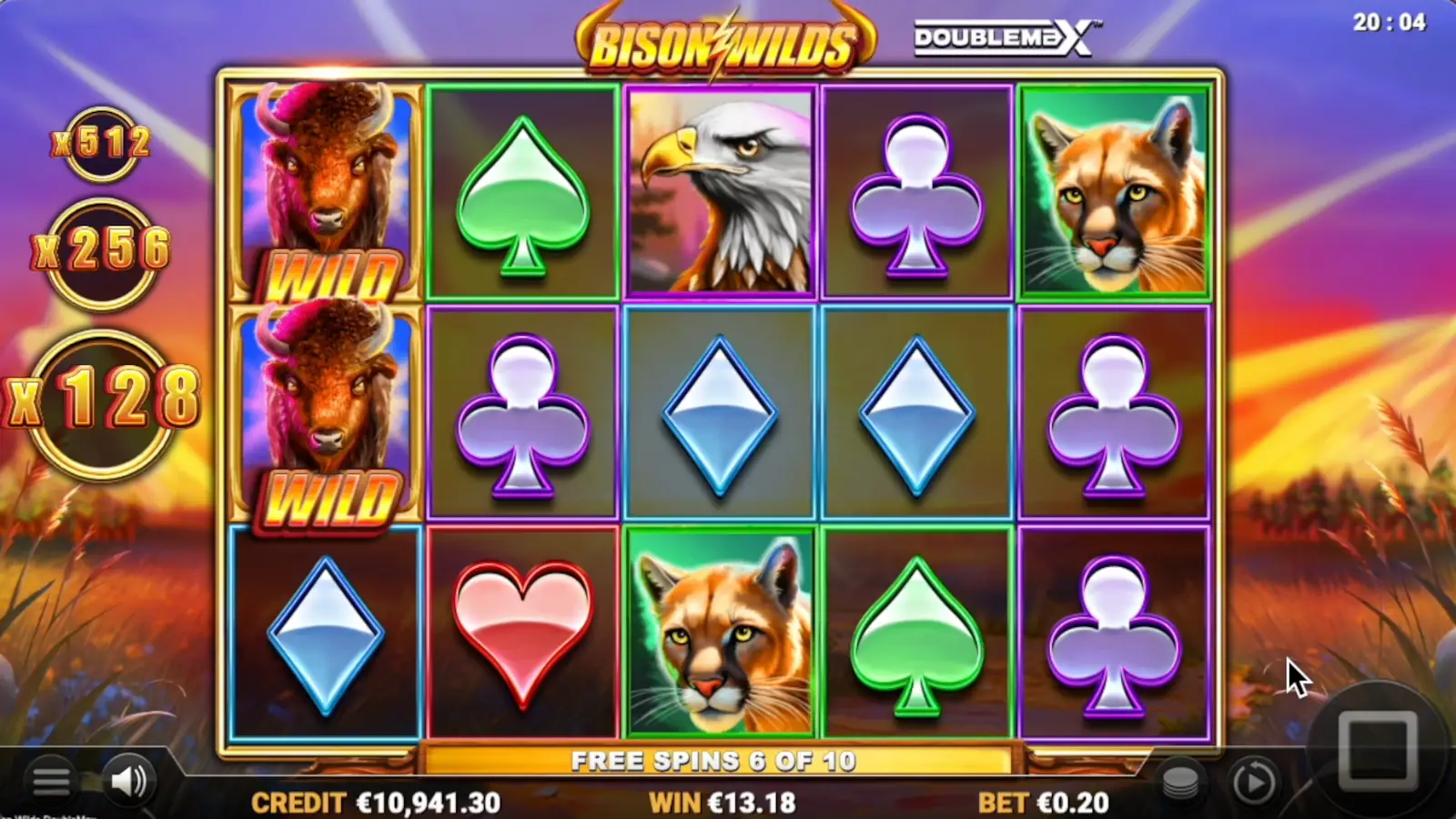 Bison Wilds DoubleMax Slot Free Spins Gamble