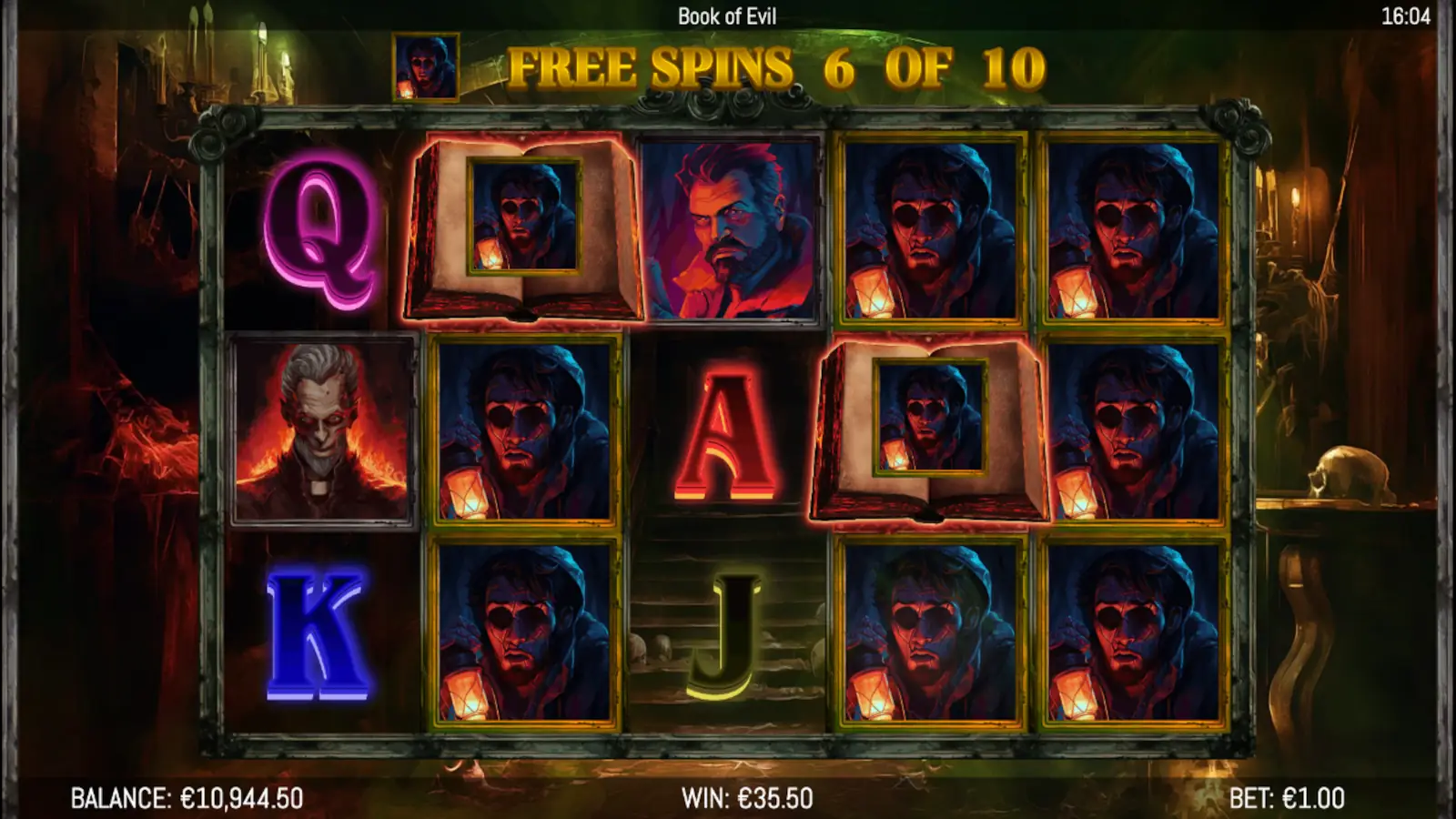 Book of Evil Slot Free Spins Feature