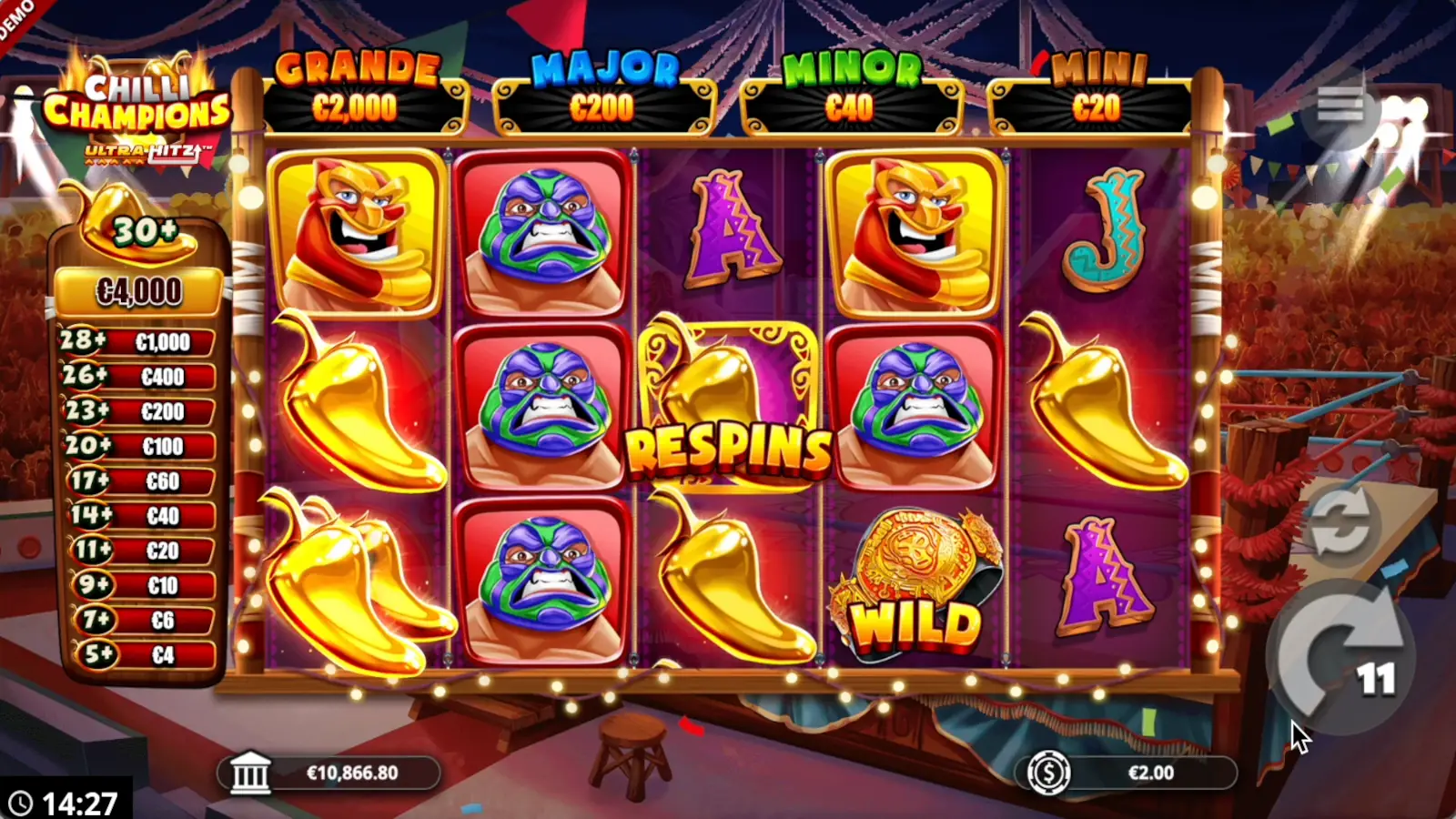 Chilli Champions UltraHitz Slot Free Spins