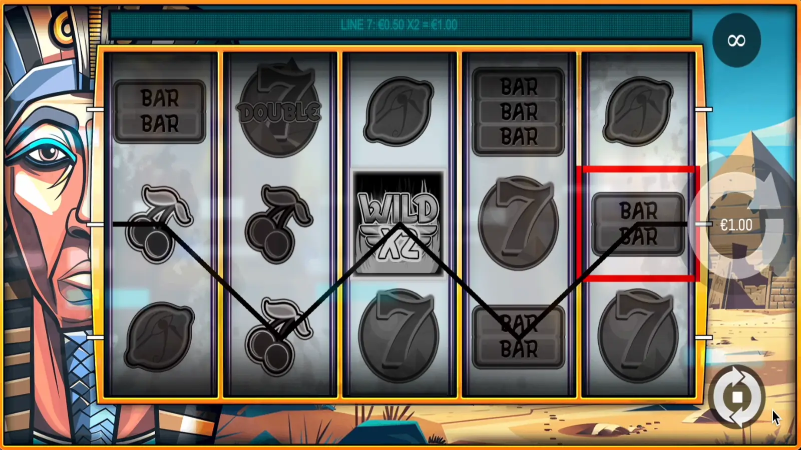 Ramses Retro Slot Wild Multipliers