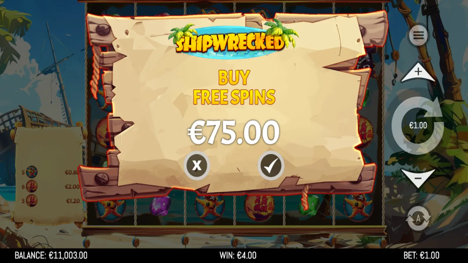 Shipwrecked Slot Bonus Buy