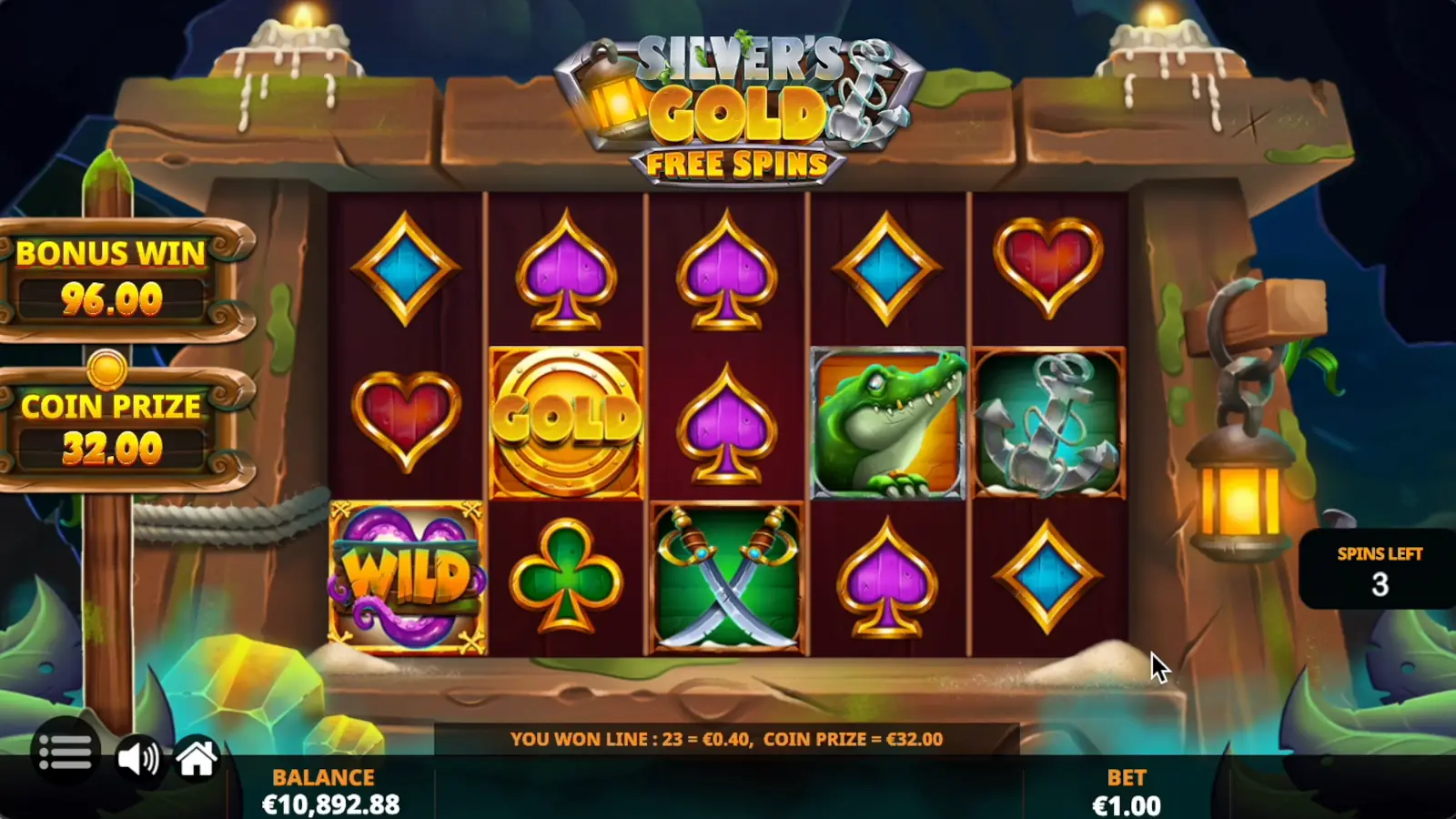 Silver's Gold PowerLinks Slot Free Spins